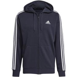 Adidas Hoodie Essentials 3-Stripes Men Full Zip - M