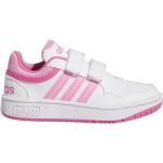 Scarpe larghezza E scontate rosa numero 34 chiusura velcro da basket per bambini adidas Hoops 