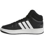 adidas Hoops Mid Shoes, Sneakers Unisex - Bambini e ragazzi, Core Black Ftwr White Grey Six, 34 EU