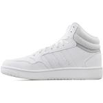 adidas Hoops Mid Shoes, Sneakers Unisex - Bambini e ragazzi, Ftwr White Ftwr White Grey Two, 35 EU