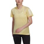 Magliette & T-shirt scontate gialle M in poliestere traspiranti mezza manica con scollo rotondo per Donna adidas Own The Run 