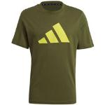 T-shirt scontate verdi M da fitness per Uomo adidas Logo 