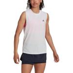 Adidas Run Icons Muscle Sleeveless T-shirt Bianco S Donna
