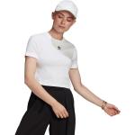 Top corti scontati bianchi XS di cotone mezza manica per Donna adidas Originals 