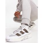 Sneakers stringate larghezza E scontate bianche numero 48,5 di gomma antiscivolo per Donna adidas Originals 