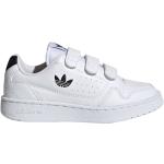Sneakers larghezza A scontate bianche numero 34 in similpelle chiusura velcro a strappo per bambini adidas Originals 