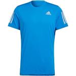Magliette & T-shirt blu S traspiranti con scollo rotondo per Uomo adidas Own The Run 