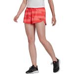 Shorts scontati rossi XS in poliestere da running per Donna adidas 