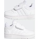 adidas Scarpe Sneakers Bambini Unisex HOOPS Feltro Strappo Total White