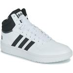 Sneakers alte bianche numero 43,5 con tacco da 3 cm a 5 cm per Uomo adidas Hoops 