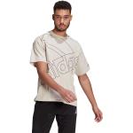 Magliette & T-shirt grigie S di cotone mezza manica con scollo rotondo per Donna adidas Logo 