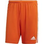 Shorts arancioni S in poliestere per Uomo adidas Squadra 
