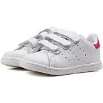 adidas Stan Smith CF I, Sneaker Unisex - Bambini e ragazzi, Footwear White/Footwear White/Bold Pink, 25 EU