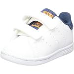 Sneakers basse larghezza E casual blu navy numero 20 con stringhe per bambini adidas Stan Smith 