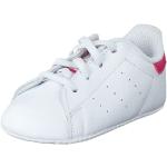 Sneakers basse larghezza E bianche numero 18 di gomma con stringhe per neonato adidas Stan Smith Bold 