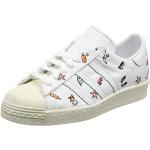 adidas Superstar 80S, Scarpe da Ginnastica Basse Donna, Bianco (Footwear White/Footwear White/off White), 37 1/3 EU
