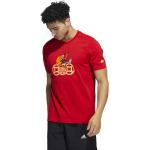 Magliette sportive scontate rosse per Uomo adidas 