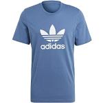 adidas Trefoil t-Shirt (Manica Corta), Crew Blue/W