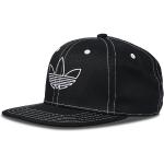Cappelli neri S di cotone traspiranti con visiera piatta per Donna adidas Trefoil 