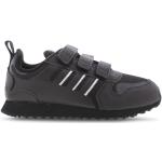 Sneakers basse larghezza E nere numero 30 in pelle di camoscio chiusura velcro per bambini adidas ZX 