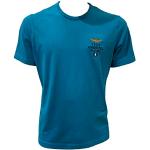 Magliette & T-shirt azzurre M di cotone mezza manica con scollo rotondo per Uomo Aeronautica militare 