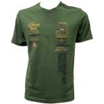 Magliette & T-shirt verdi 3 XL taglie comode di cotone con scollo rotondo per Uomo Aeronautica militare 
