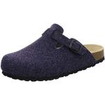 Pantofole eleganti blu navy numero 48 di pelle per l'inverno per Uomo AFS Schuhe 