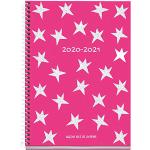 Agenda scolastica rigida Plus a spirale, 155 x 213 mm, vista settimanale, 2020, Sparkle Miquelrius, rosa catalano