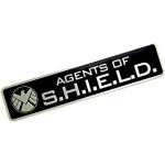 Agents Of Shield - Adesivo in metallo per cosplay, per auto, colore: nero