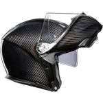 Caschi modulari grigi in fibra di carbonio AGV MotoGP 