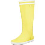 Stivali gialli numero 43 di gomma con tacco da 3 cm a 5 cm da pioggia per Uomo Aigle Goeland 