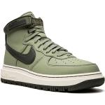 Sneakers alte larghezza A verde chiaro di gomma chiusura velcro impermeabili per Donna Nike Air Force 1 