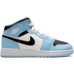 Sneakers alte larghezza A blu chiaro di gomma con stringhe per Donna Nike Air Jordan 1 Mid Michael Jordan 
