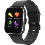 Smartwatches neri Taglia unica in silicone da escursionismo per Donna con connessione Bluetooth compatibile con compatibili con Android con pulsometro 