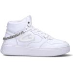 Sneakers larghezza E scontate eleganti bianche numero 37 con stringhe con tacco da 3 cm a 5 cm per Donna Alberto Guardiani 