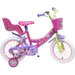 Cestini rosa 16 pollici per bicicletta per bambini 