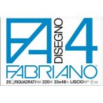 Album da disegno Fabriano F4 220 g/m² 33x48 cm 20 ff. lisci riquadrati 05201797
