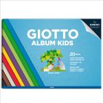 Album Kids Carta Carta colorata 2+ - A4 - 120gr - 20 fogli - Giotto Quantita min. 5