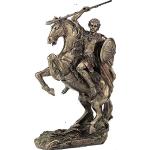 Alessandro Magno a Cavallo Re Guerriero Greco (Statua/Scultura in Bronzo Decorativa 31,5 cm / 12,4 Pollici)