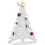 Alessi Bark for Christmas BM06 W - Decorazione Natalizia di Design a Forma di Albero in Acciaio Inox, Bianco