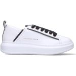 Sneakers larghezza E scontate eleganti nere numero 41 con tacco da 3 cm a 5 cm platform per Donna Alexander Smith 