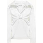alexander wang camicia butterfly pull up in popeline