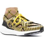 Sneakers stringate larghezza A scontate gialle in tessuto all over con stringhe adidas StellaMcCartney 