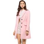 Cappotti con cintura  eleganti rosa S manica lunga per Donna Allegra K 
