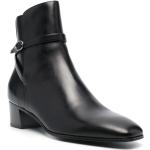 Stivali larghezza E neri numero 45,5 in pelle di vitello con tacco sopra i 9 cm con tacco Saint Laurent Paris 