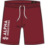 Pantaloni scontati rossi 3 XL taglie comode con elastico per Uomo Alpha Industries Inc. Basic 