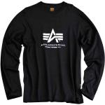 Magliette & T-shirt scontate nere 3 XL taglie comode per l'autunno con manica lunga per Uomo Alpha Industries Inc. Basic 