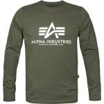 Magliette & T-shirt scontate verdi S a girocollo con scollo rotondo per Uomo Alpha Industries Inc. Basic 