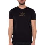 Magliette & T-shirt scontate nere L a girocollo con scollo rotondo per Uomo Alpha Industries Inc. Basic 