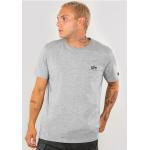 Magliette & T-shirt scontate grigie S a girocollo con scollo rotondo per Uomo Alpha Industries Inc. Basic 